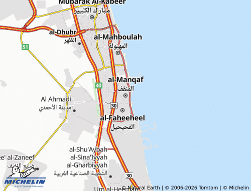Mappa MICHELIN al-Manqaf - ViaMichelin