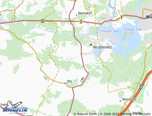 MICHELIN-Landkarte Warchau - ViaMichelin