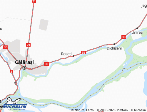 Carte MICHELIN Roseți - ViaMichelin