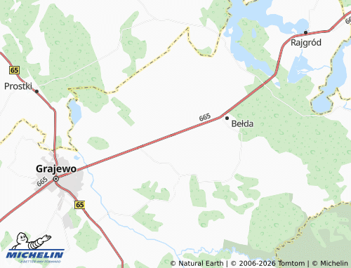 MICHELIN Miecze map - ViaMichelin