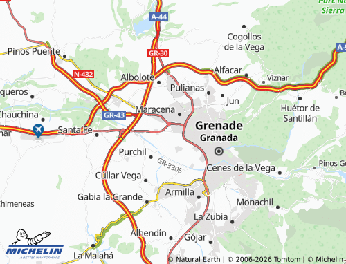 MICHELIN Bobadilla map - ViaMichelin