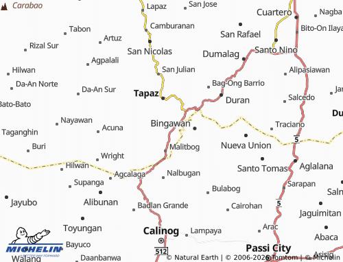 MICHELIN Taft map - ViaMichelin