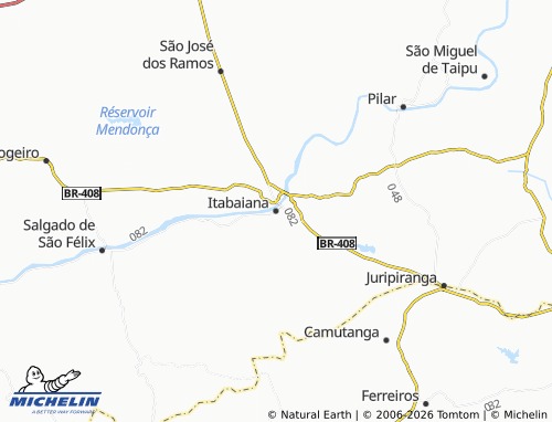 MICHELIN Itabaiana map - ViaMichelin