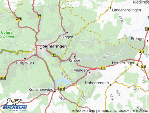 Mapa MICHELIN Scheer - ViaMichelin