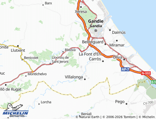 Mappa MICHELIN Ador - ViaMichelin