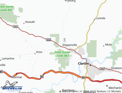 MICHELIN Shippenville map - ViaMichelin