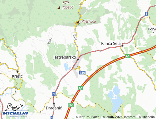 Mapa MICHELIN Jastrebarsko - ViaMichelin