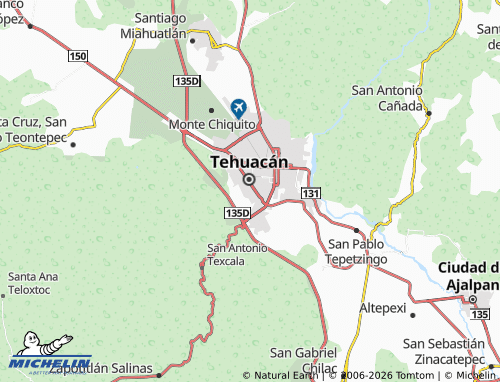 Kaart MICHELIN Puebla - ViaMichelin