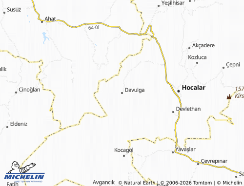 MICHELIN Davulga map - ViaMichelin