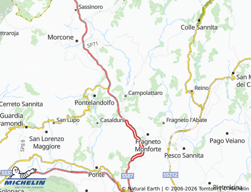 Kaart MICHELIN Campolattaro - ViaMichelin