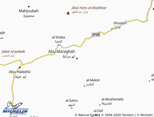 Carte MICHELIN Abu Maraghah - ViaMichelin