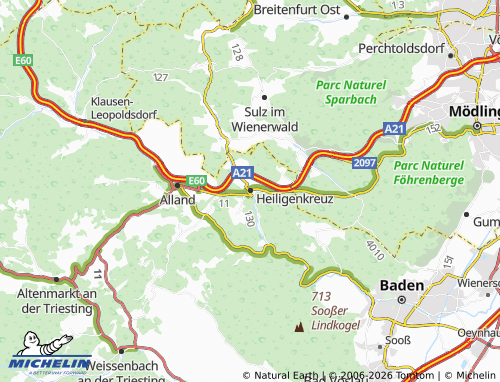 MICHELIN Heiligenkreuz map - ViaMichelin