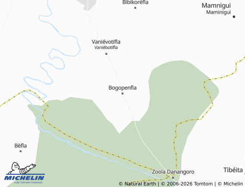 MICHELIN-Landkarte Bogopenfla - ViaMichelin