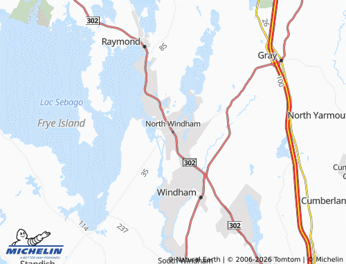 Mappa MICHELIN North Windham - ViaMichelin