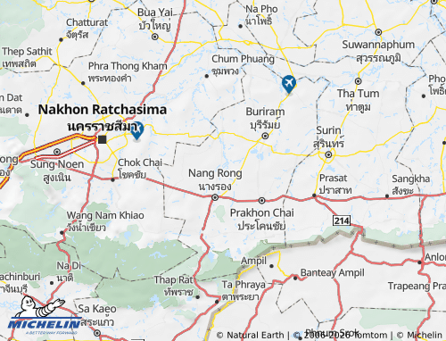 Mapa MICHELIN Amphoe Chamni - ViaMichelin