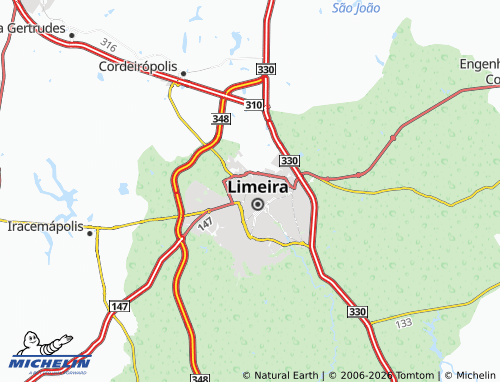 Mapa MICHELIN Santo André-Castelar - ViaMichelin