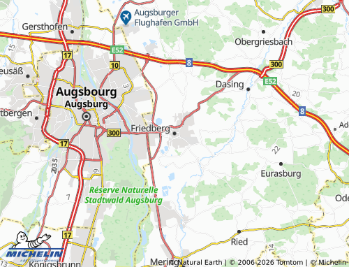 MICHELIN Friedberg map - ViaMichelin