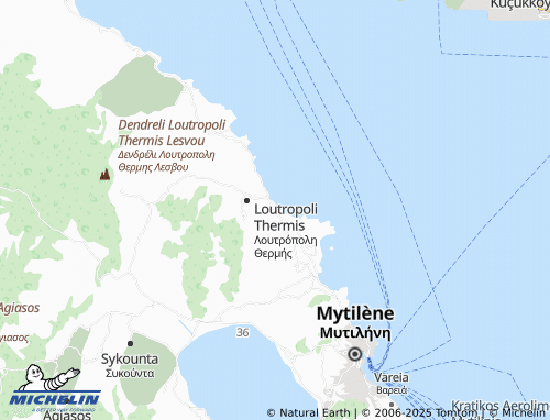 MICHELIN Panagia map - ViaMichelin
