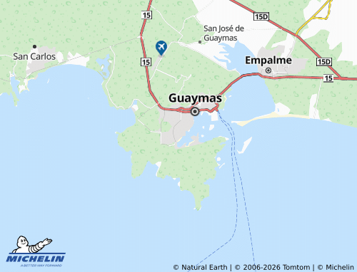 Carte MICHELIN Cerro de Guaymas - ViaMichelin