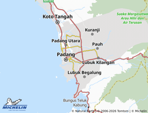 MICHELIN Padang Timur map - ViaMichelin
