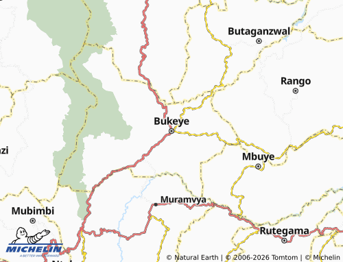 MICHELIN Bukeye map - ViaMichelin