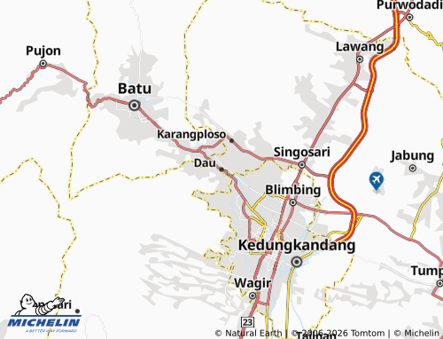 MICHELIN Dau map - ViaMichelin