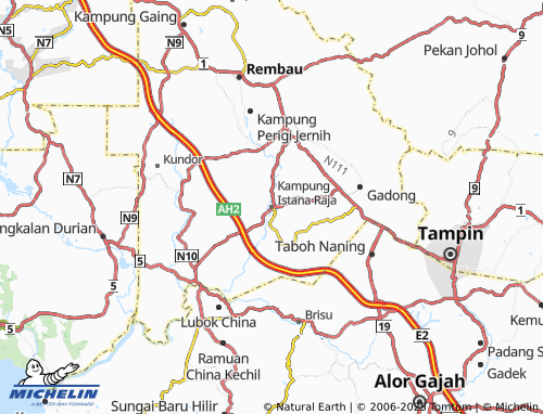 MICHELIN Kampung Istana Raja map - ViaMichelin