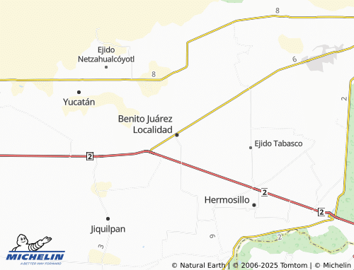 Mappa MICHELIN Benito Juárez Localidad - ViaMichelin