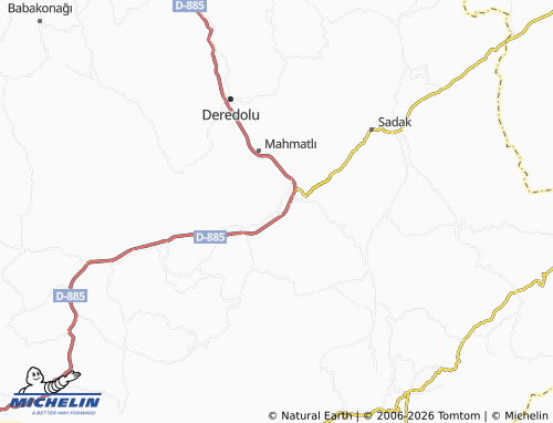MICHELIN Yukarı Özlüce map - ViaMichelin