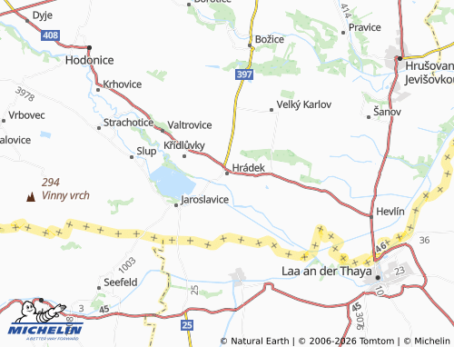 Kaart MICHELIN Hrádek - ViaMichelin