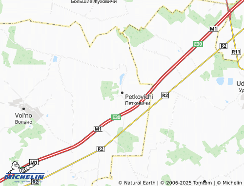 MICHELIN Petkovichi map - ViaMichelin