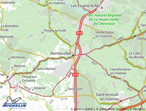 Carte MICHELIN Rambouillet - ViaMichelin