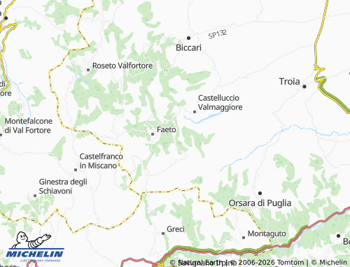 MICHELIN Celle di San Vito map - ViaMichelin