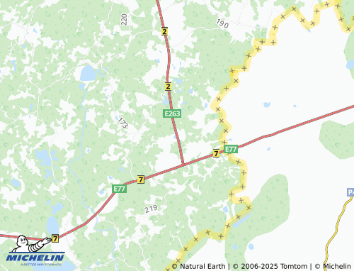 MICHELIN Põrstõ map - ViaMichelin