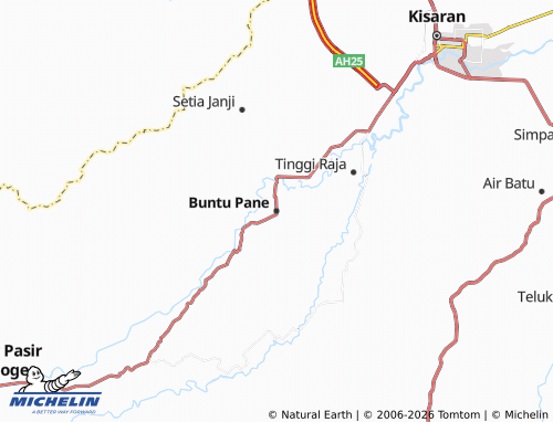 MICHELIN Buntu Pane map - ViaMichelin