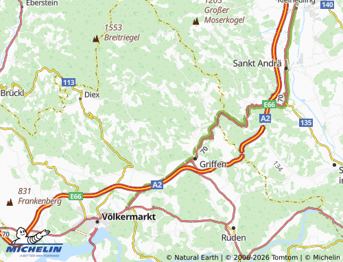 MICHELIN Erlach map - ViaMichelin