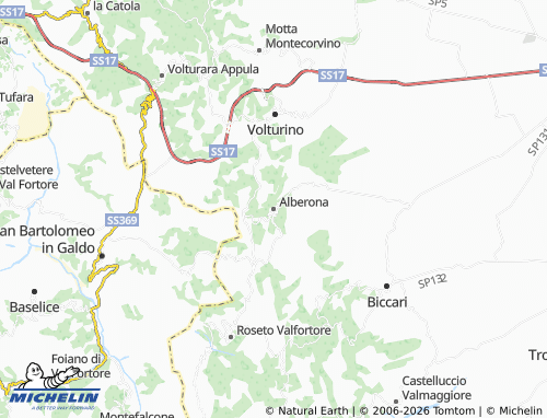 Mapa MICHELIN Alberona - ViaMichelin