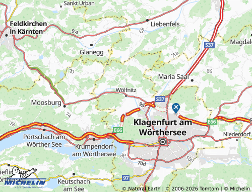 MICHELIN Wölfnitz map - ViaMichelin