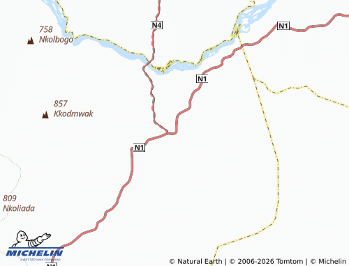 MICHELIN Batchenga map - ViaMichelin