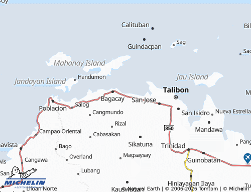 MICHELIN Tanghaligue map - ViaMichelin