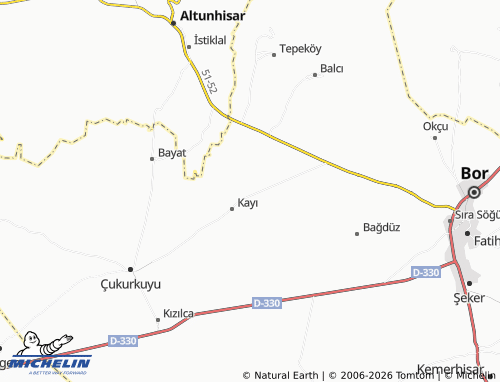 MICHELIN Üstünkayı Mahallesi map - ViaMichelin