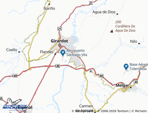 Mapa MICHELIN Ricaurte - ViaMichelin