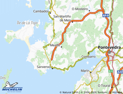 Carte MICHELIN Meaño - ViaMichelin