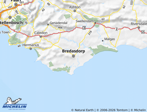 MICHELIN-Landkarte Overberg - ViaMichelin