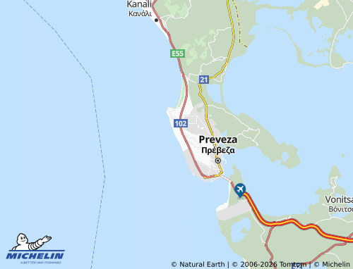Mappa MICHELIN Kalamitsi - ViaMichelin
