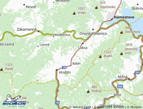 MICHELIN Vasiľov map - ViaMichelin