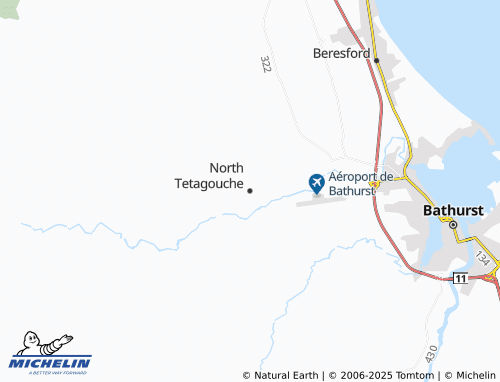 MICHELIN-Landkarte North Tetagouche - ViaMichelin