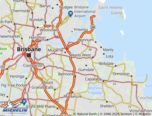 MICHELIN Tingalpa map - ViaMichelin