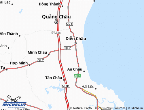 Mapa MICHELIN Diễn Tân - ViaMichelin