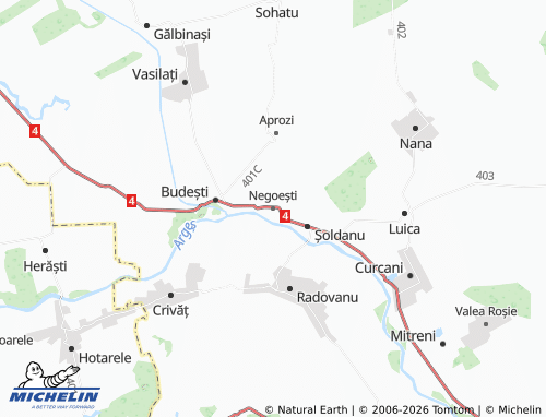 Mappa MICHELIN Negoești - ViaMichelin